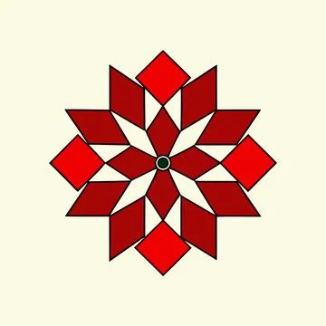 Geometric Pattern Vector Art Illustration Graphic Design Illustrazione stock