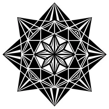 Geometric Pattern Vector Art Illustration Graphic Design Illustrazione stock