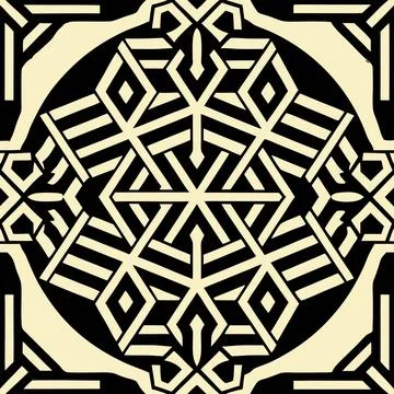 Geometric Pattern Vector Art Illustration Graphic Design Stock Illustration