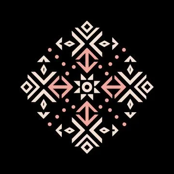 Geometric Pattern Vector Art Illustration Graphic Design Stock Illustration