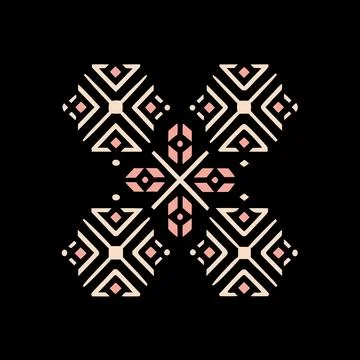 Geometric Pattern Vector Art Illustration Graphic Design Illustrazione stock