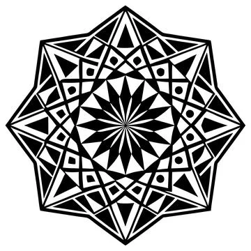 Geometric Pattern Vector Art Illustration Graphic Design Stock-Illustration