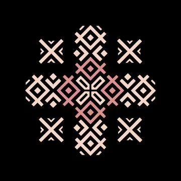 Geometric Pattern Vector Art Illustration Graphic Design Illustrazione stock