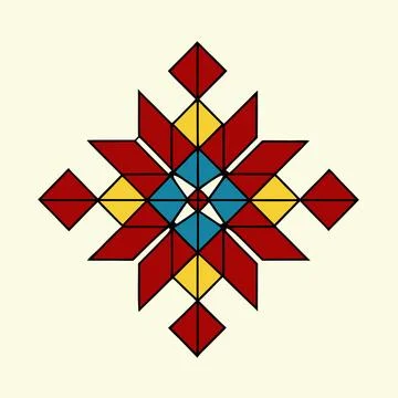 Geometric Pattern Vector Art Illustration Graphic Design Stock Illustration