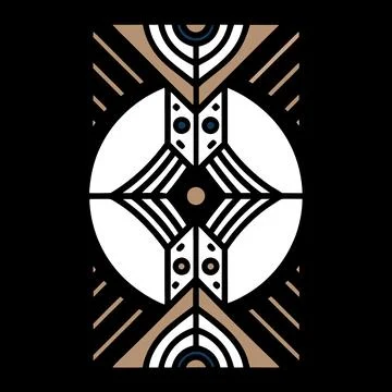 Geometric Pattern Vector Art Illustration Graphic Design Illustrazione stock