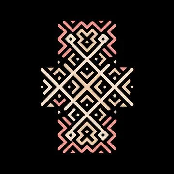 Geometric Pattern Vector Art Illustration Graphic Design Illustrazione stock
