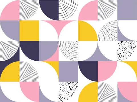 Geometric pattern vector background with Scandinavian abstract color イラスト素材