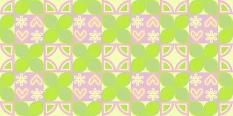 Geometric pattern vector background with Scandinavian abstract color or Swi.. Illustrazione stock