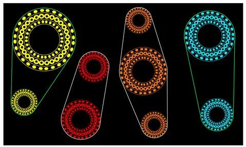 Geometric pattern vector background with Scandinavian abstract Stock Illustration