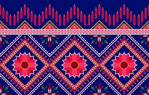 Geometric pattern vector image with seamless background Suitable for printing Illustrazione stock