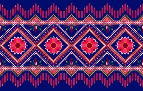 Geometric pattern vector image with seamless background Suitable for printing Illustrazione stock