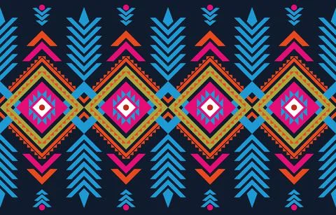 Geometric pattern vector pictures with seamless background, casual pattern Stock Illustration