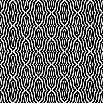 Geometric Pattern - Vertigo (Black, White) 스톡 일러스트