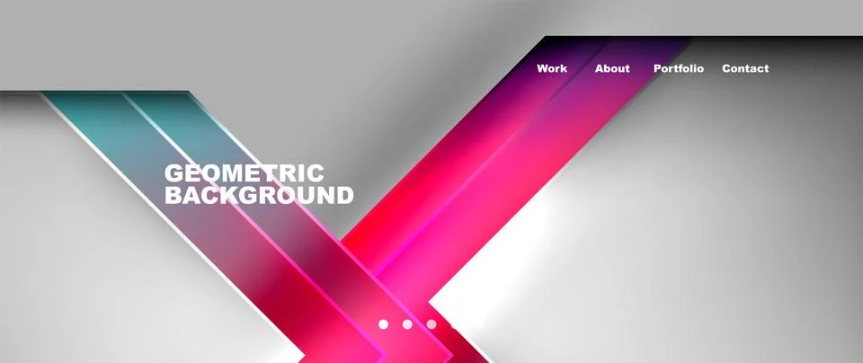 Geometric pattern with violet and magenta lines on electric blue background イラスト素材