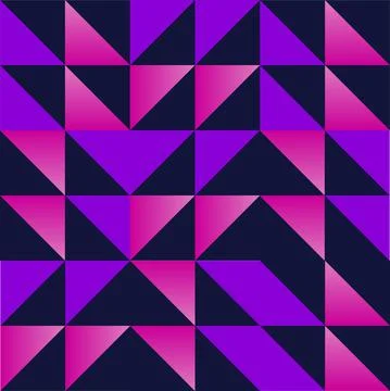 Geometric Pattern Violet and Pink Design Stock Illustration