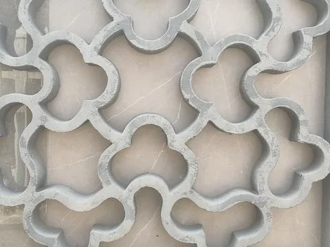 Geometric pattern wall design Stock Photos
