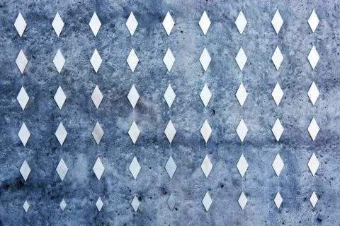 Geometric pattern wall Foto stock