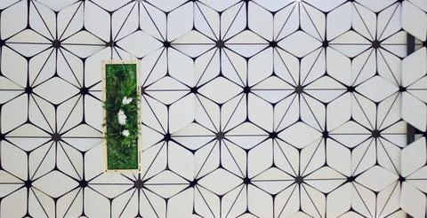 Geometric Pattern Wall Texture Background Stock Photos