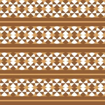 Geometric pattern with white and brown circles Stock Illustration