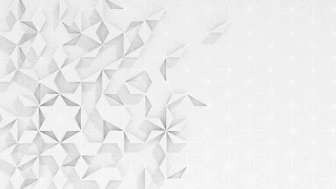 Geometric  pattern on white background,abstract high relief triangle,3d rende Illustrazione stock