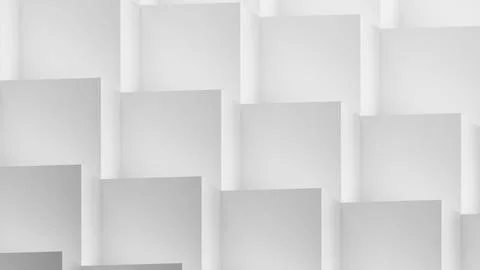 Geometric pattern on white background,abstract high relief,3d rendering Illustrazione stock