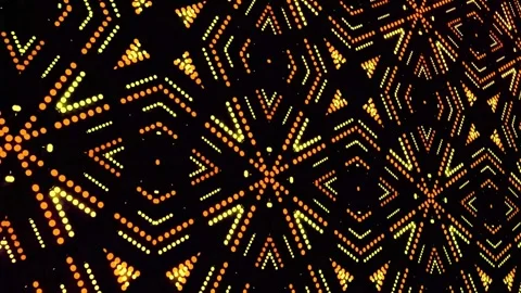 Geometric pattern with yellow and orange shapes. Abstract background design Stock Footage 334312754