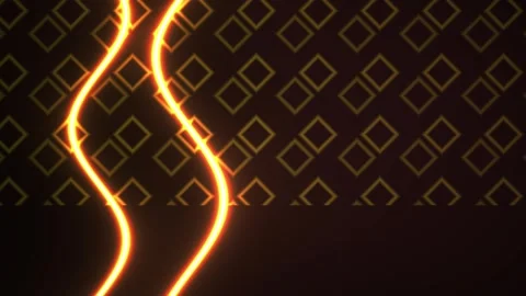 Geometric pattern of yellow diamonds on black background. Stock Footage 337505435