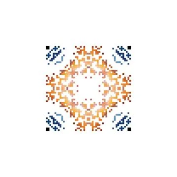  Geometric pattern for your design. Ethnic ornament. Vector illustration. Illustrazione stock