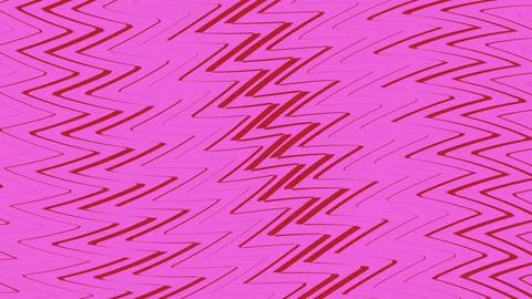 Geometric pattern with zigzag lines on pink background Stock Illustration