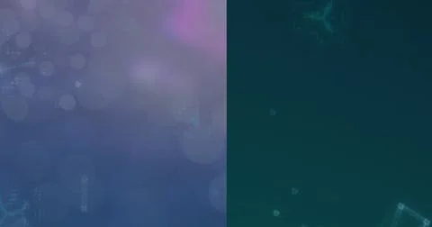 Geometric patterns and bokeh creating abstract digital background for tech Stock Photos
