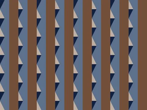 Geometric patterns and  on a seamless spring pattern. Stock Illustration