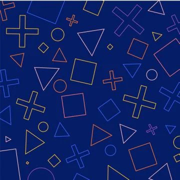 Geometric Patterns Background Stock Illustration