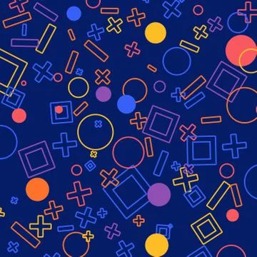 Geometric Patterns Background Stock Illustration