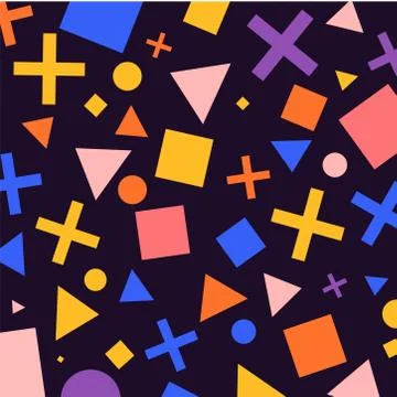 Geometric Patterns Background Stock Illustration