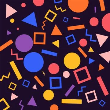 Geometric Patterns Background Stock Illustration