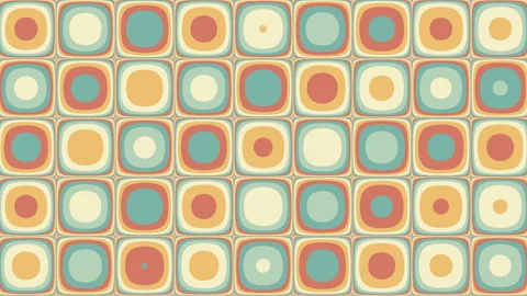 Geometric patterns background loop, animated circles and squares, Animated Mid Stock Footage 337773967