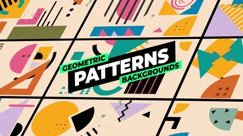 Geometric Patterns Backgrounds Stock After Effects