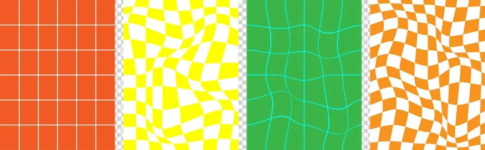 Geometric Patterns Backgrounds Set Stock Illustration