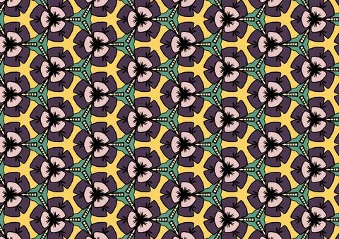 Geometric patterns for backgrounds, text frame designs, fabric patterns. Stock Illustration