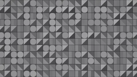Geometric patterns in black and white create a striking Stock Footage 338035975
