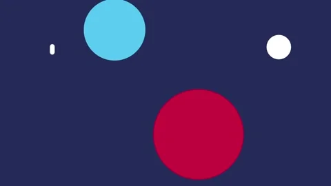 Geometric Patterns with Blue Background and Colorful Circular Shapes Stock Footage 341926485