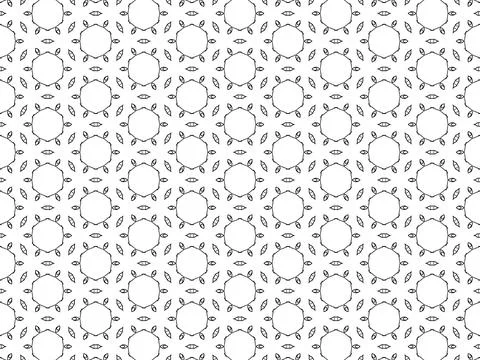 Geometric patterns circles on white background Stock Illustration