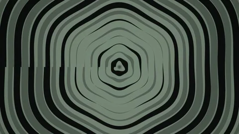 Geometric patterns with concentric shapes in monochrome Stock-Footage 339475819