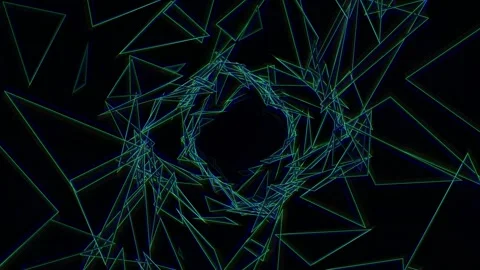 Geometric patterns create a dynamic visual experience in motion Stock Footage 341401164