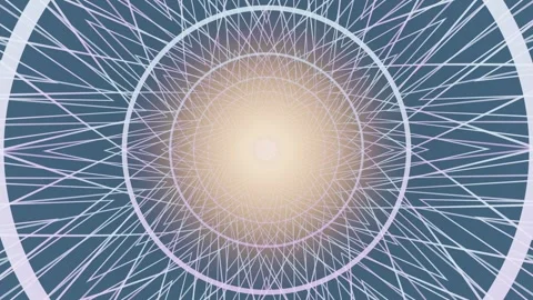 Geometric patterns create a spiral effect in modern digital art 動画素材 337389738