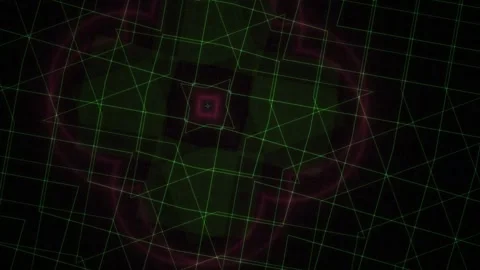 Geometric patterns on dark background. Stock Footage 334186630