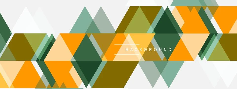 Geometric patterns dominate image. Hexagons, triangles create abstract design Stockillustratie
