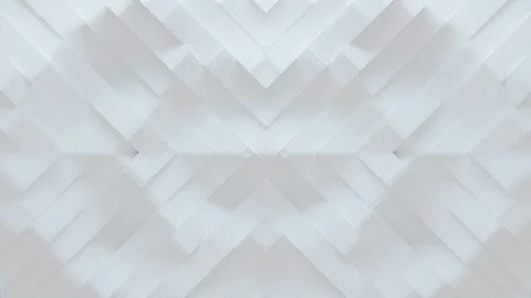 Geometric patterns with dynamic shifting on white, creating mesmerizing visuals Stock Footage 277102250
