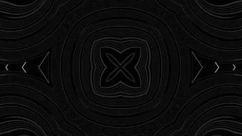 Geometric Patterns Evolving with Subtle Light Shifts on Black Background 스톡 동영상 341689054