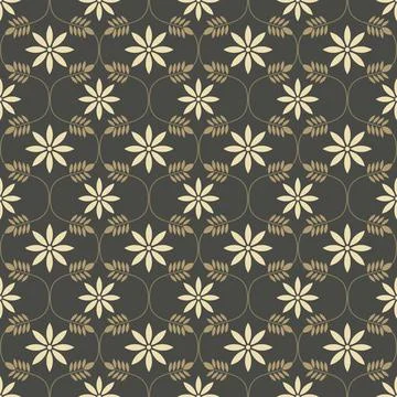 Geometric patterns, flowers, tile, vector file Stock Illustration